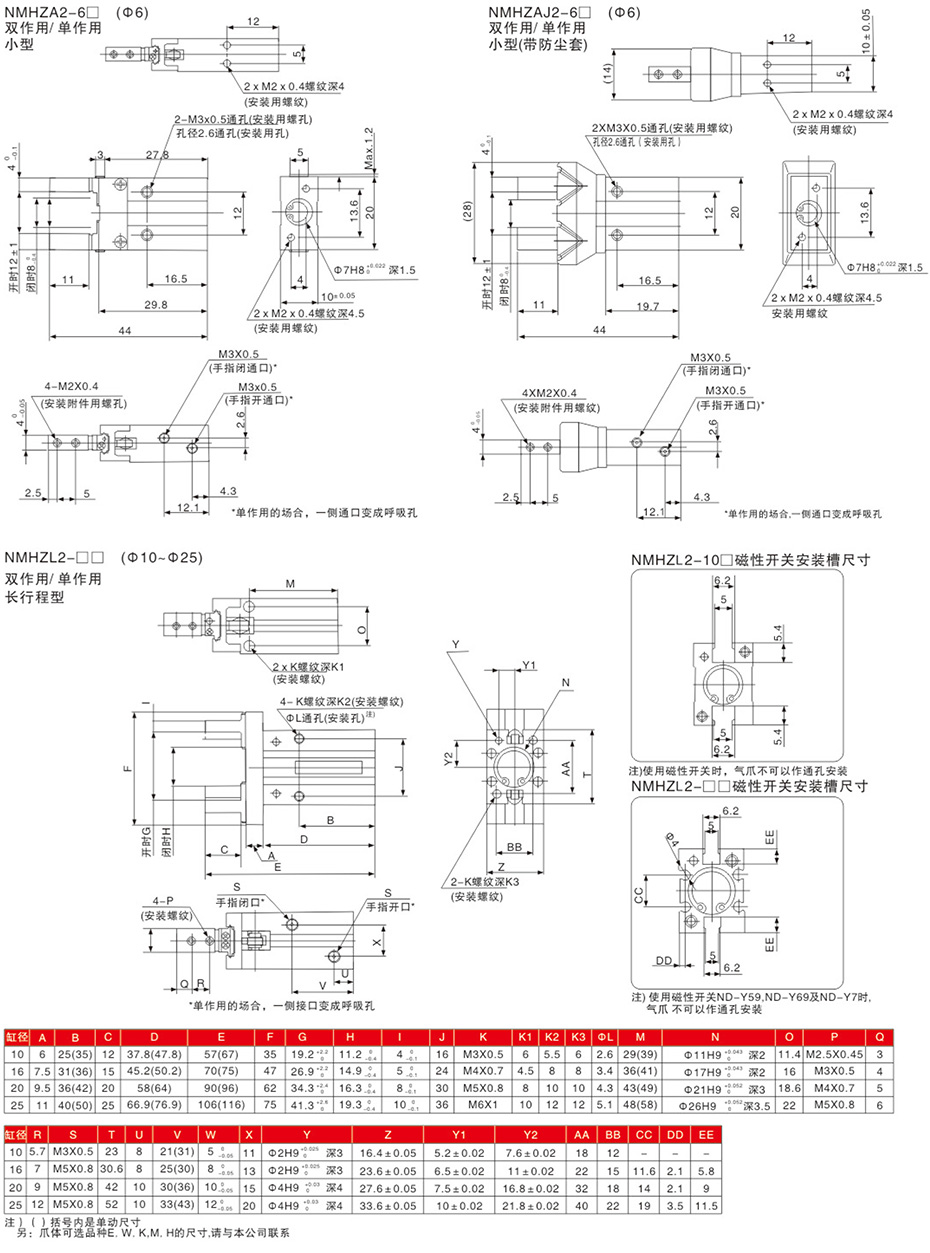 手指气爪